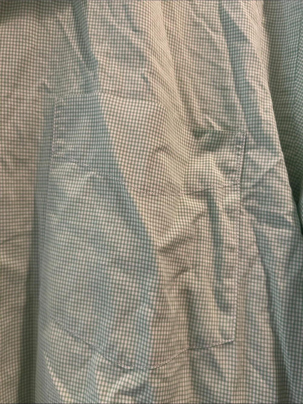 J. Crew 100’s 2-Ply 100% Cotton Gingham Long-Sleeve Dress Shirt L (16-16.5)green